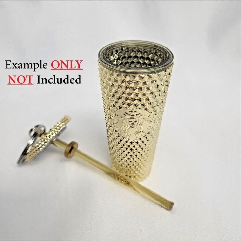 Starbucks Red Jeweled Cold Cup Keychain Shot Glass Storage Ornament NEW - Picture 3 of 4